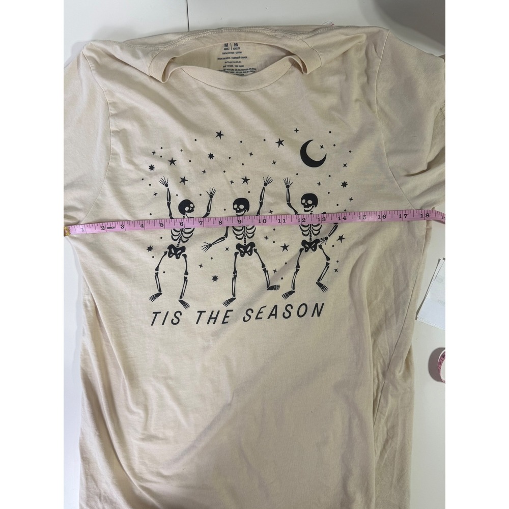 Celestial Skeleton Neutral Halloween Basic Shirt … - image 7